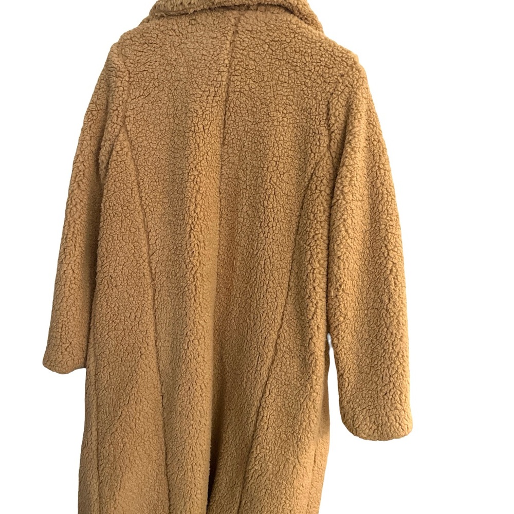 Torrid, Sherpa coat, tan, soft, Torrid size 00, straight size M/L - Picture 2 of 6